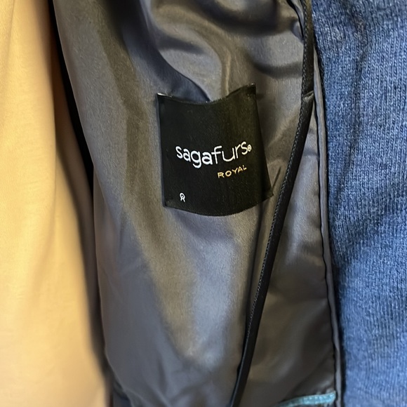 Gorgeous steel blue MINK coat - Picture 4 of 6